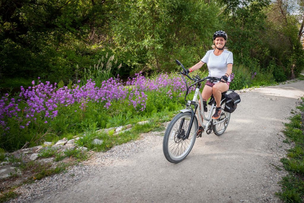 Woman Biking